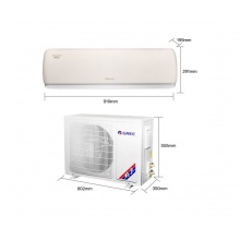 格力 GREE 新国标 时光绘 大1匹 变频冷暖1级能效挂机空调 KFR-26GW/(26519)FNhBa-B1(WIFI)(经典米)