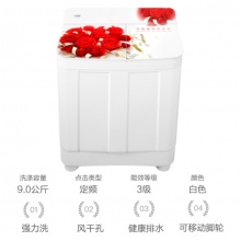 海尔（Haier）半自动洗衣机XPB90-178S 9公斤双桶双缸 大容量 大件洗 家用洗衣机 半自动 波轮洗衣机