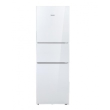 SIEMENS/西门子274升 三门冰箱 白色玻璃面板 零度生物保鲜 混冷无霜大容量 KG28US221C