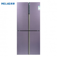 美菱(MELING) BCD-415WQ3S 415升M鲜生 十字门冰箱 水分子激活保鲜 变频风冷 底部散热(琉璃紫)