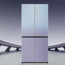 海尔（Haier）470升十字对开门冰箱一级能效风冷无霜双变频家用智能电冰箱 语音控制BCD-470WGHTD5VG1U1