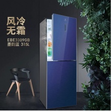 伊莱克斯（Electrolux）双门电冰箱 EBE3309GB 风冷无霜 双变频315升两门冷藏冷冻 墨韵兰